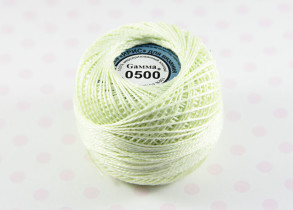 Пряжа Ирис 100% хлопок 10г 82м №0500 бледно-салатовый