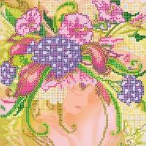 Схема для вышивки бисером «Девушка Лето»