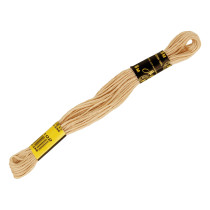 Нитки для вышивания " ПНК им. Кирова" мулине 100% мерсеризованный хлопок 8 м №6102 св. коричневый