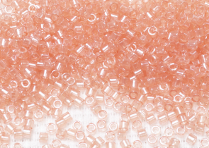 Бисер Япония MIYUKI Delica цилиндр 10/0 5 г DBM-0106 розовый блеск прозрачный